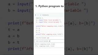 Information Swap 2 numbers/variables python multi-approach #shorts #youtubeshorts #python #pythonprogramming News