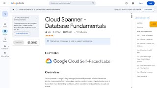 Cloud Spanner - Database Fundamentals GSP1048
