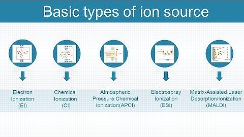 Several types of ion source