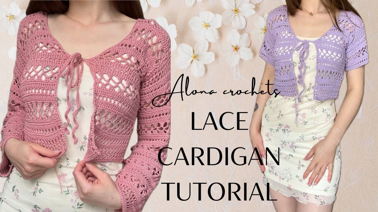 Crochet lace cardigan | Step-by-step tutorial - YouTube