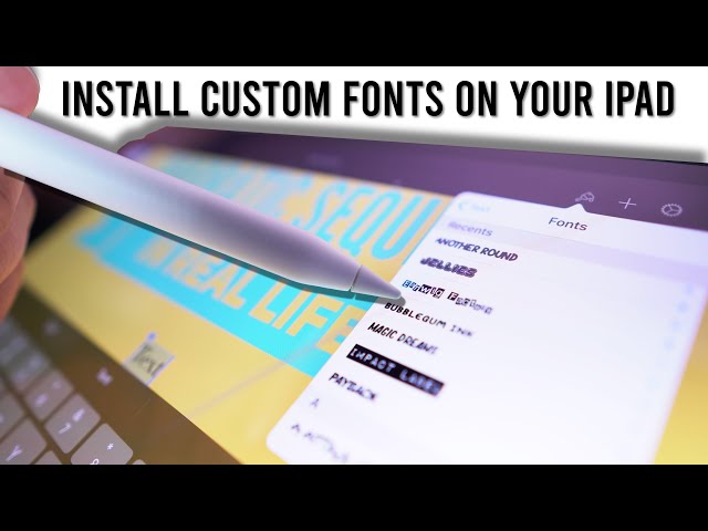 How to download the font for free from DaFont and install it on an iPad -  Flexcil