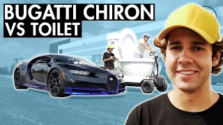 David Dobrik Raced a Toilet with the Bugatti!