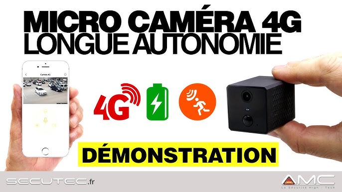 MICRO CAMERA 4G FHD LONGUE AUTONOMIE DÉTECTION DE MOUVEMENT VISION