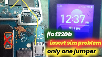 jio f220b insert sim problem||jio f220b no sim card problem||jio f220b sim card jumper ways