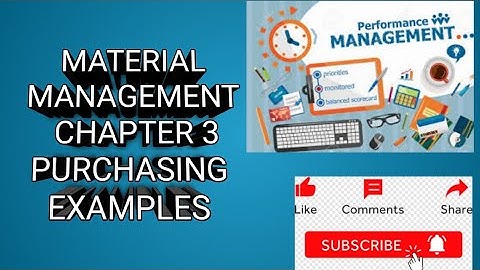 material management chapter 3 purchasing step 4 in Amharic