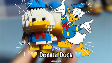 Bricks Lego Donald Duck Disney how to build magic bricks building blocks tutorial step by step