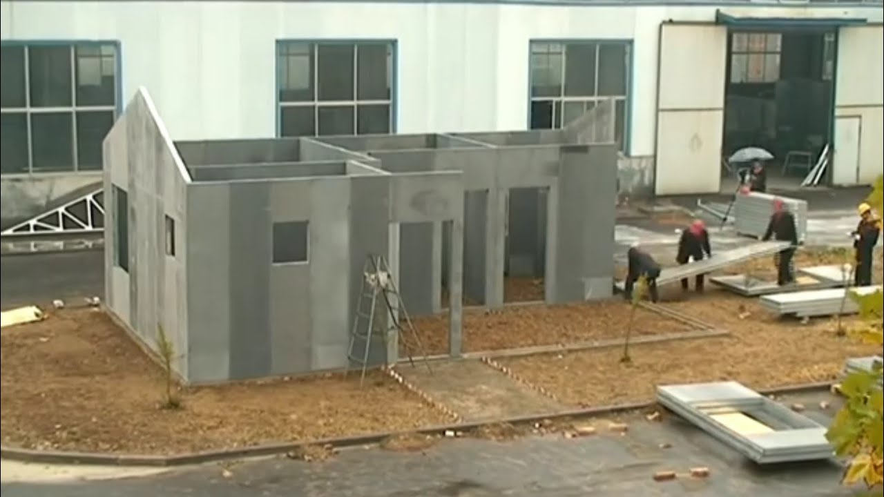 Precast Concrete Walls House - Low Cost Construction Technology - YouTube