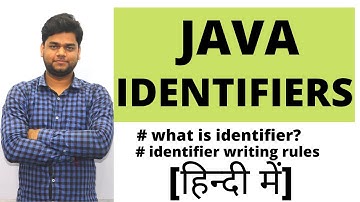 Java Identifiers | Java programming Tutorial [HINDI]