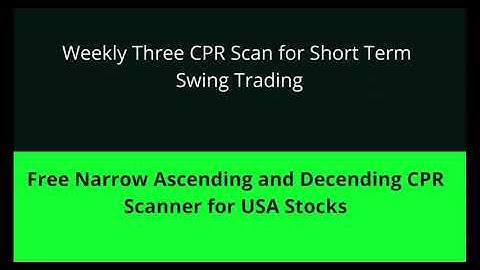 Weekly CPR for ShortTerm Swing Trading | Three Descending CPR  and Developing CPR  July 18th, 2022