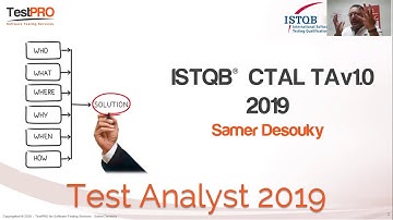 ISTQB - Test Analyst 2019 - What