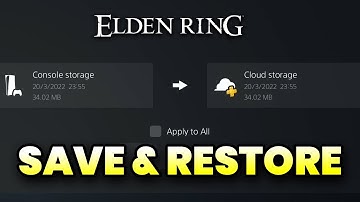 Elden Ring - PS5 Hoe je een opgeslagen spel handmatig opslaat en herstelt