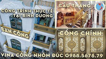 Cổng nhôm đúc, ban công, cầu thang dành cho gia đình chuẩn bị xây nhà tham khảo thêm các hạng mục