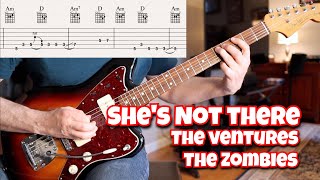 Video thumbnail of "She's Not There (The Ventures)"