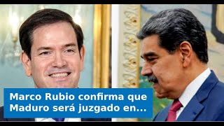 Marco Rubio Confirms That Maduro Will Be Tried In The Us Following His Arrest