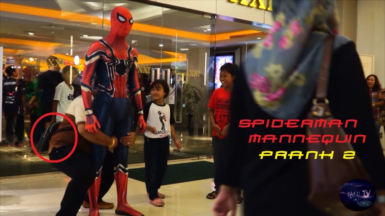 SPIDERMAN MANNEQUIN PRANK - PART 2 - YouTube