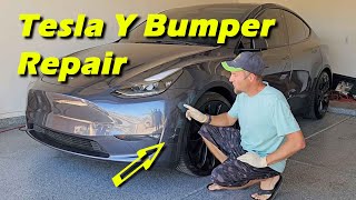 Mobile Bumper Repair Phoenix Arizona Tesla Y Gray PMNG