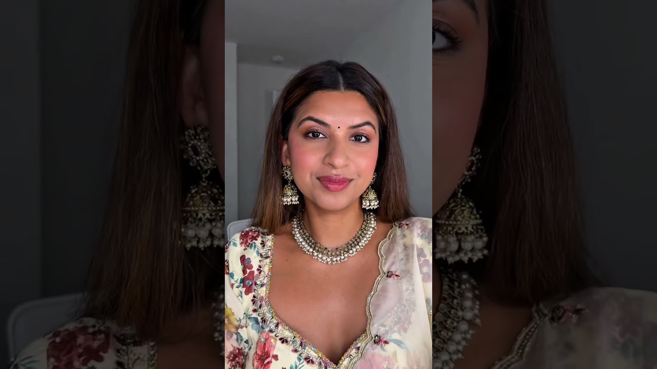 a soft glam to elevate this look 🤍 