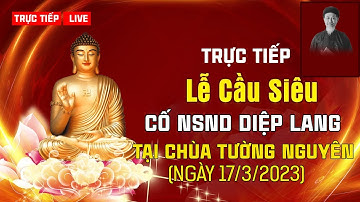 🔴 Trực Tiếp Lễ Tưởng Niệm Cầu Siêu Cố NSND Cải Lương Diệp Lang tại Chùa Tường Nguyên