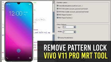 REMOVE PATTERN LOCK VIVO V11 PRO MRT TOOL