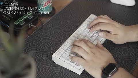 Polaris with Lavenders on FR4 - Typing Test 4K
