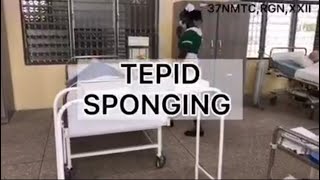 TEPID SPONGING NMC STANDARD PROCEDURE GHANA