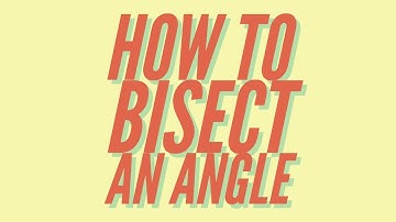 How to Bisect an Angle (SIMPLE TUTORIAL)