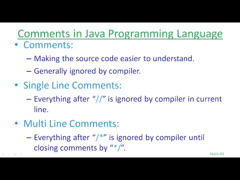 Java Beginners Tutorials Urdu/Hindi#7 Types of Comments in Java