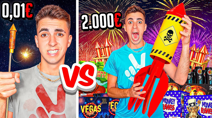 FUEGOS ARTIFICIALES DE 0.01€ VS 1.000€! *locura*