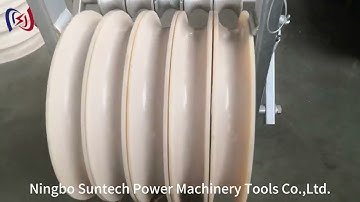 508 mm Transmission Line Conductor Stringing Pulley Block With Grounding Rollers