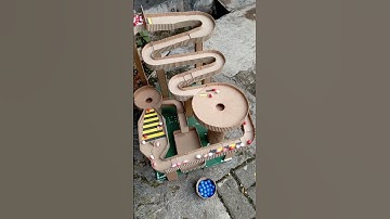 marble run ASMR ‼️ marble spiral mechine the world of slide show....#marble #american #shorts