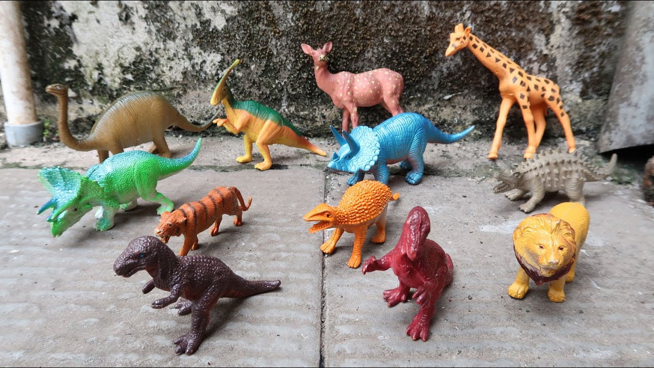 Koleksi Mainan Hewan  Karet dan  Dinosaurus Mainan Singa 