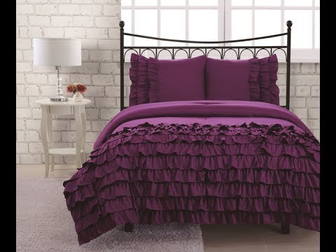 The Elegant Dark Purple Comforter Youtube