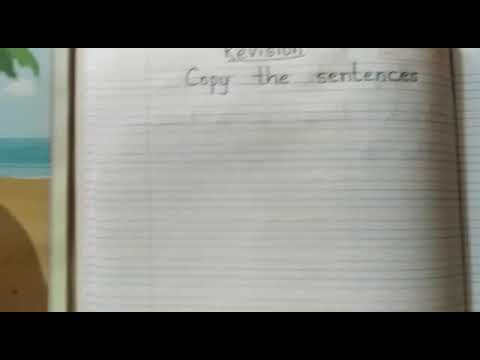 English : Copy the sentences