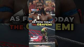 Oba Femi Commences His Weekly Open Challenge #Shorts #WWE #ObaFemi #WWERaw #ProWrestling
