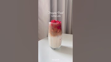 Dragon Fruit Coffee |#latte #coffee #dragonfruit #shorts
