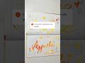 "Ayushi" Best Handwriting in the world #trending #ytshorts #artist #calligraphy #name #magic #pen