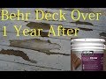 Behr Deck Over Paint - Review after 1 Year Behr Deck Over Paint - Review after 1 Year