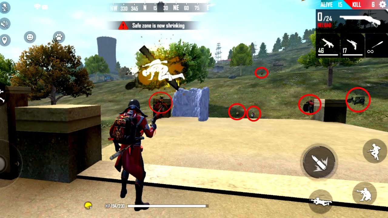 Hamid bhai M1887 and M4A1 Gun Challenge Only Clock Tower Kills Garena Free Fire B4 Gaming