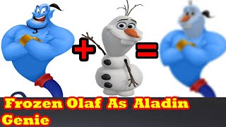 Frozen Olaf As Aladdin Genie Craziness Try not to Laugh Challenge by Mr Fraz