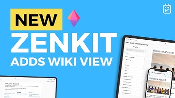 Zenkit adds Wiki View