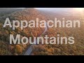 Bird's-eye view of the Appalachian Mountains in Fall