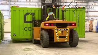 Quick and Safe Forklift Container Unloading Tutorial!