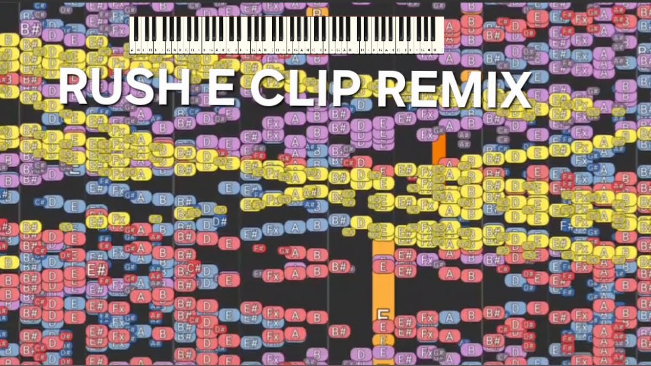 BLACK MIDI Piano Rush E Clip REMIX
