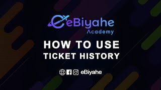 Airline Ticket History eBiyahe Portal