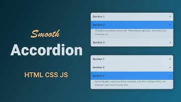 Master Smooth Accordion Animations with Pure HTML, CSS & JS | MZCode01 #accordion #css #html #js