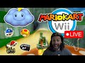 Mario Kart Wii, but Items fall from the sky 24/7 (it's fun trust me)