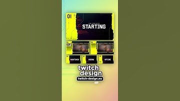 Animated Cyberpunk 2077 inspired Twitch Screen Overlays for Streamers #shorts