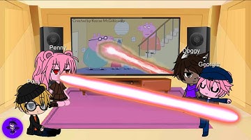 Gacha Club| 🐷 Piggy characters react to Piggy Memes - Peppa and Roblox Piggy Funny Animation!