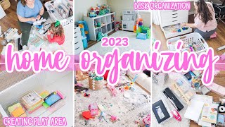 EXTREME ORGANIZATION + CLEAN WITH ME | CREATING A PLAY AREA | SMALL HOME ORGANIZING