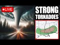 Live Storm Chaser - Dixie Alley Strong Tornado Threat